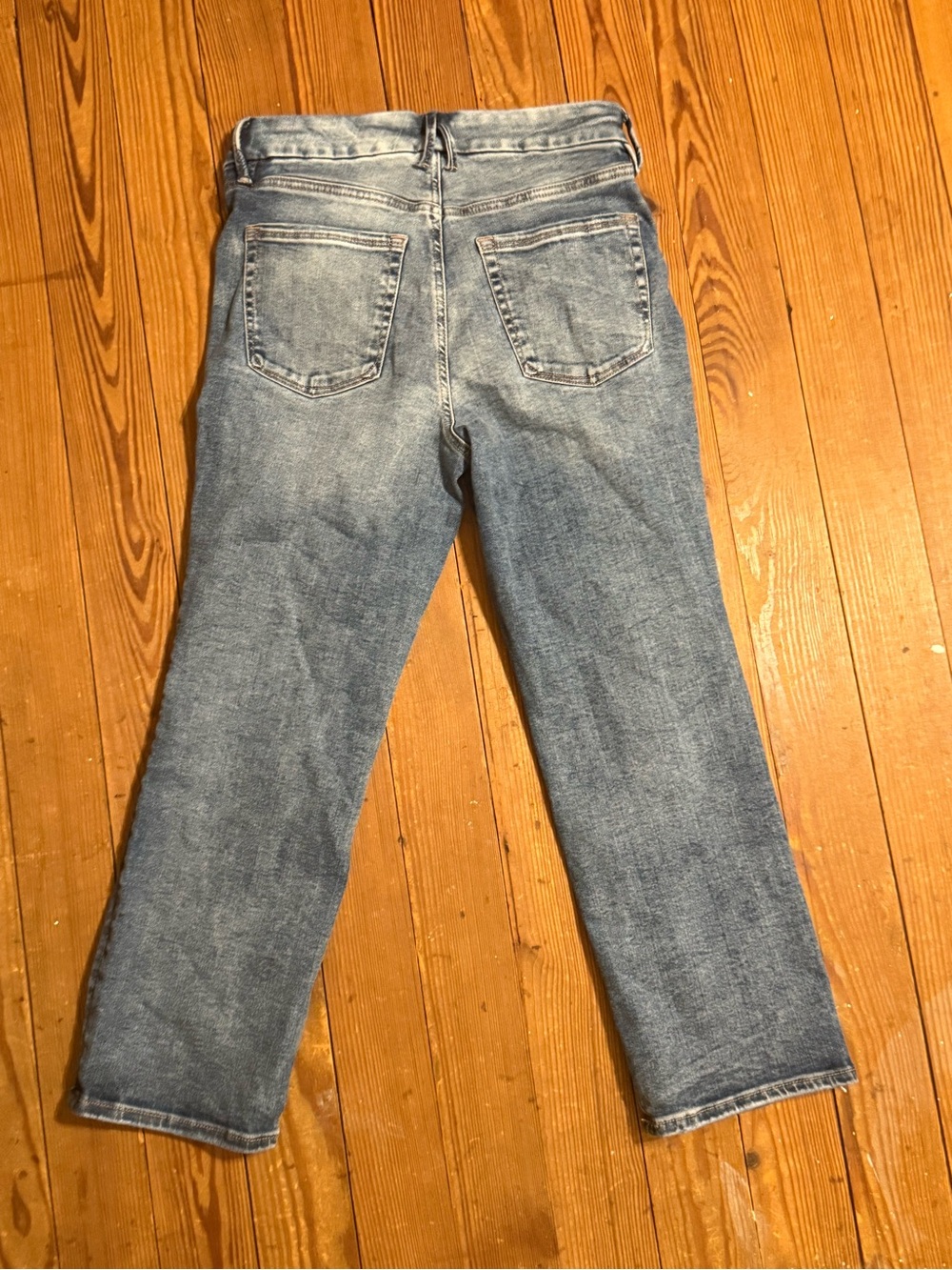 NWT Good American. Always Fits 6-12 Petite Women’s Blue Straight-Leg Jeans - Picture 5 of 8